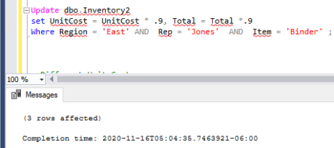 update data excel shortcat