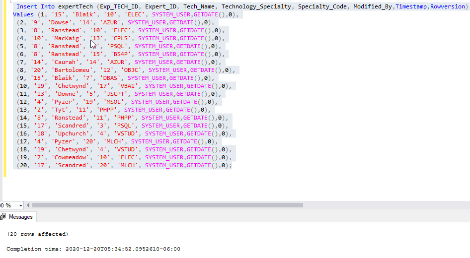 Insert Multiple Rows Into Sql Table Using Excel As A Template Www 